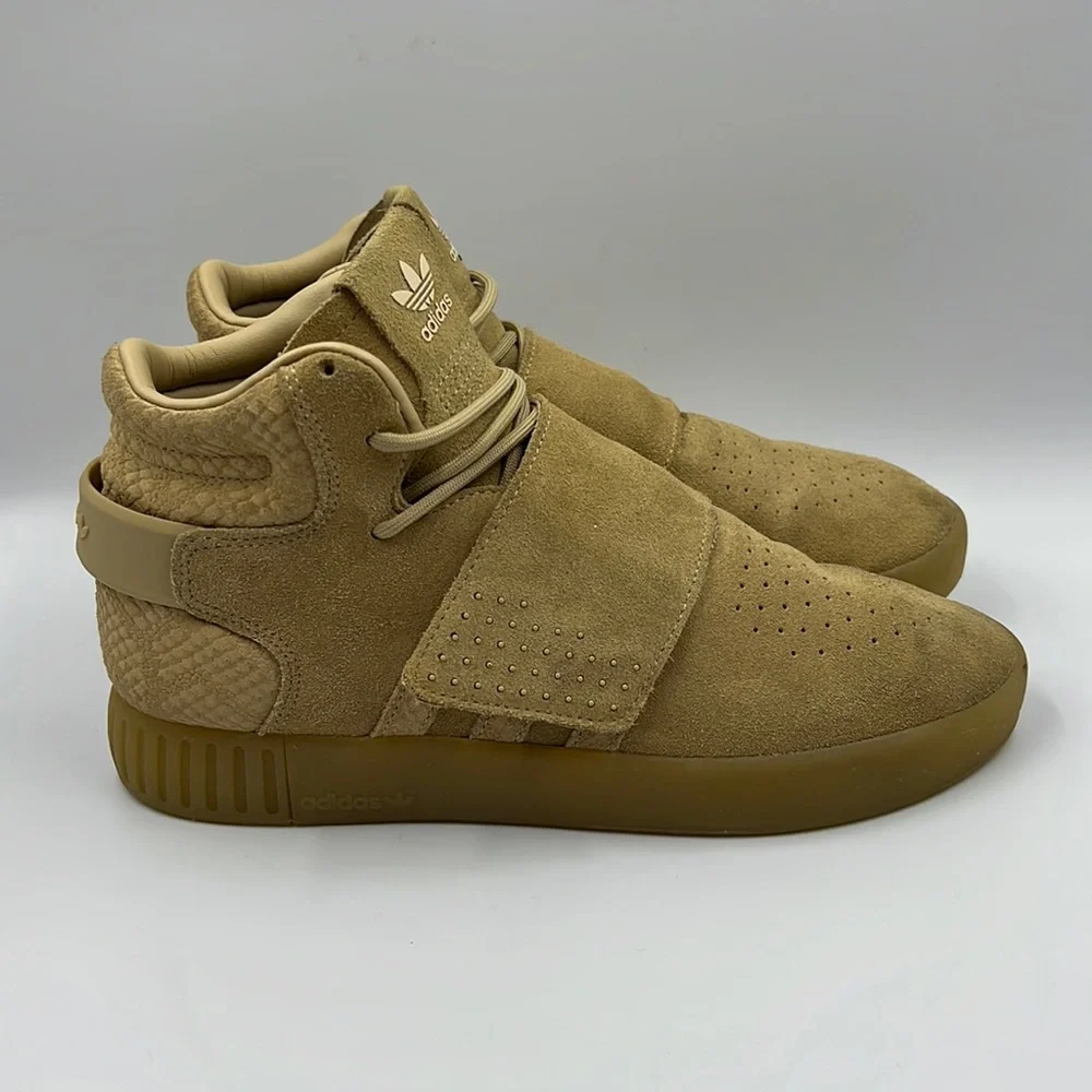 Adidas Tubular Invader Strap Suede Shoes Women’a‎ Sz 8.5